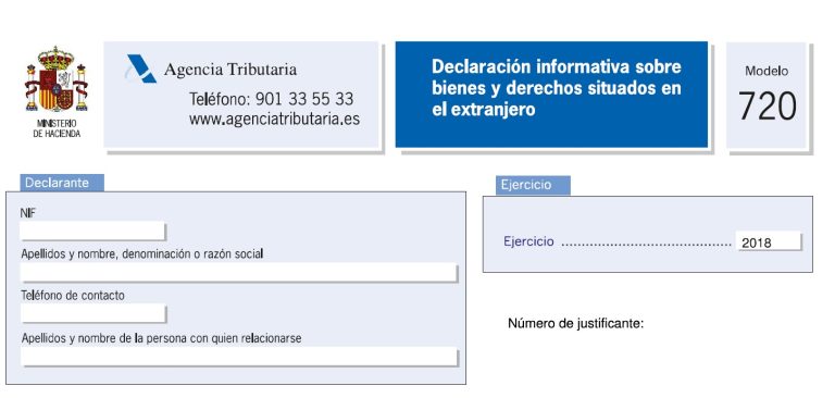 Modelo 720 - Declaración informativa sobre bienes y derechos situados ...